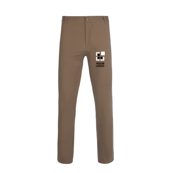 Pantalon chino unisexe extensible en coton et élasthanne 260 g/m²