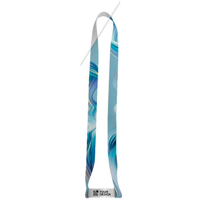 Lanyard et cordon porte-gobelet sublimables en polyester recyclé 2 cm
