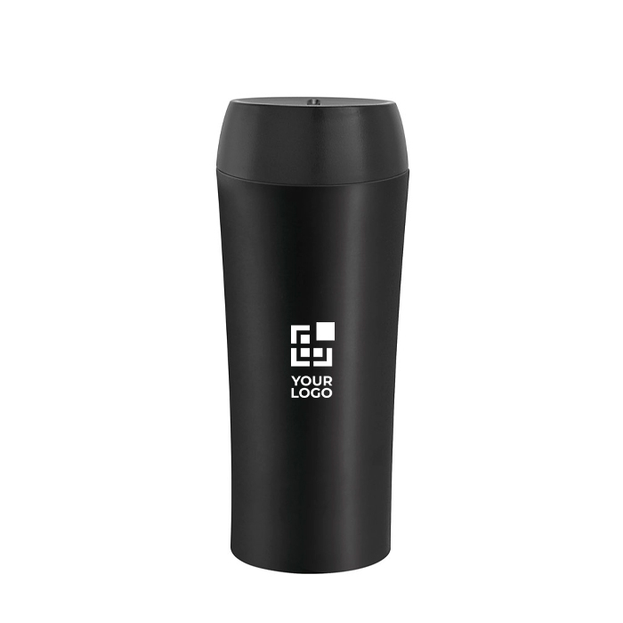 Mug isotherme avec système anti-goutte couleur noir
