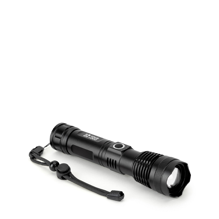 Lampe torche rechargeable en aluminium recyclé LED 10 W de 500 lumens