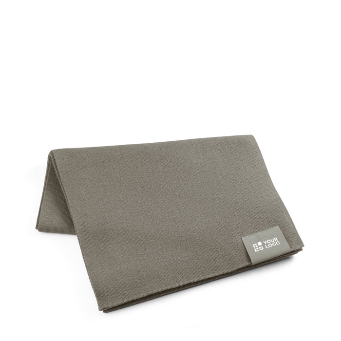 Écharpe en polyester recyclé de RPET avec patch personnalisable