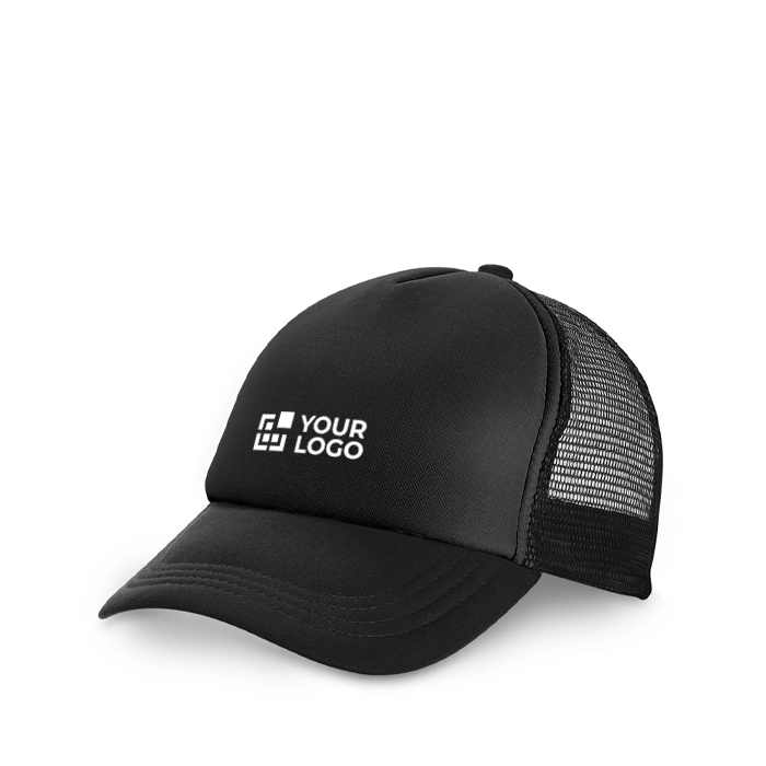 Casquette en polyester et mesh avec fermeture réglable 150 g/m2