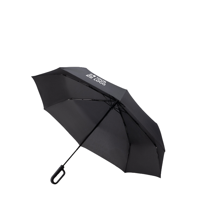 Parapluie pliable 3 sections en pongée et poignée ergonomique Ø117