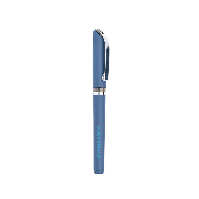 Roller plastique ergonomique avec finition en caoutchouc encre noire avec zone d'impression