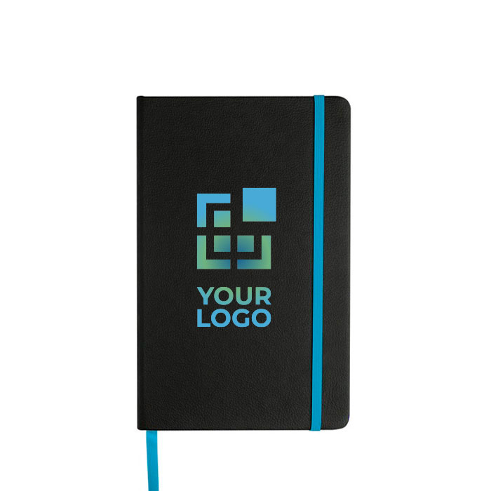 Carnet en cuir synthétique avec couverture A5 pages lisses avec zone d'impression