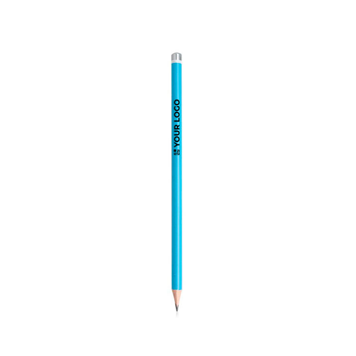 Crayon ergonomique en forme triangulaire dans plusieurs couleurs avec zone d'impression