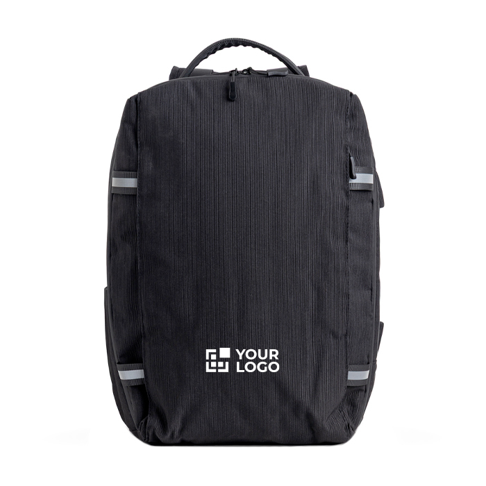 Sac à dos en bambou jacquard avec fermetures éclair étanches PC 15,6’’