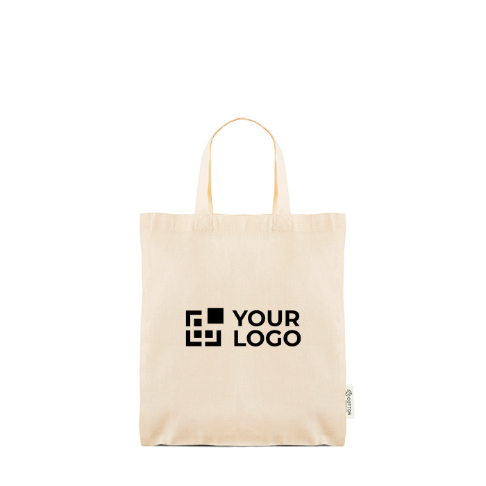 Sac à anses courtes en coton recyclé et plastique recyclé 140 g/m²