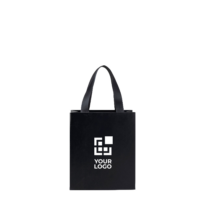 Sac en papier premium finition mate avec anses en tissu résistant 4 kg