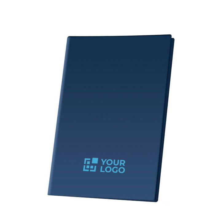 Porte-menus avec quatre pochettes intérieures transparentes avec zone d'impression