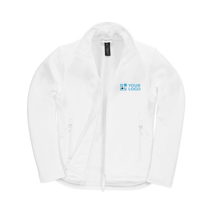 Veste softshell stretch pour femme en polyester 300 g/m² B&C avec zone d'impression