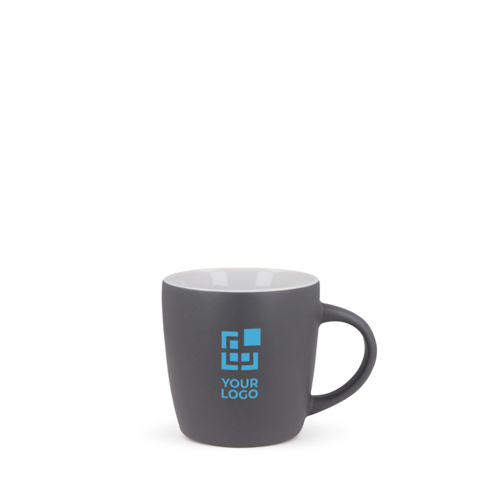Tasse en céramique en plusieurs couleurs modernes 250ml avec zone d'impression