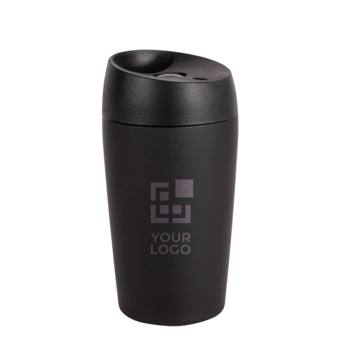Verre à emporter unicolore compatible avec les machines à café 240ml avec zone d'impression