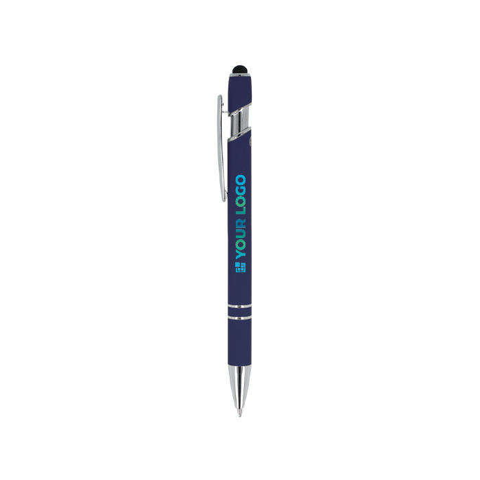 Stylo en aluminium recyclé avec clip robuste et encre bleue
