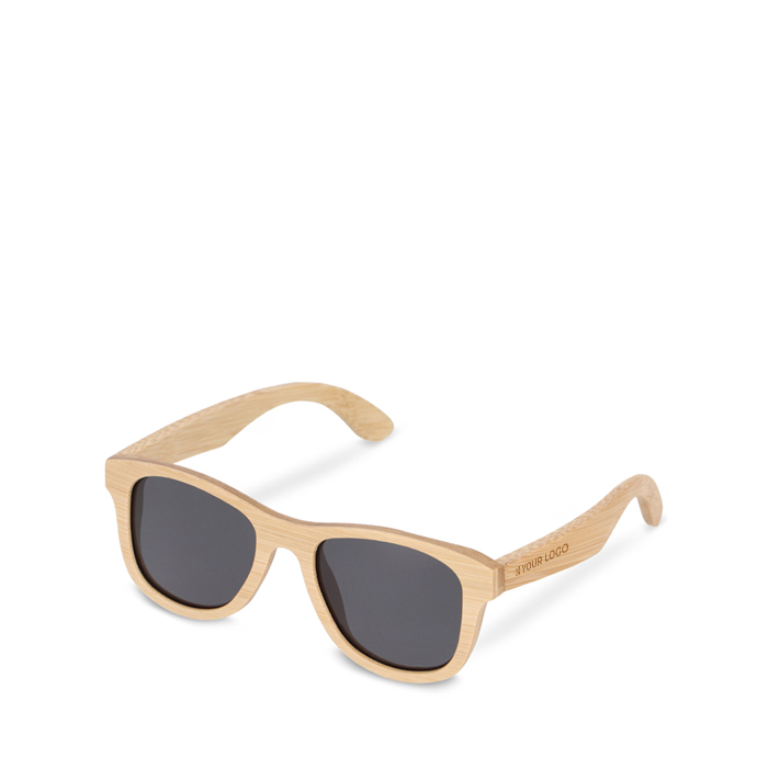 Lunettes de soleil entièrement en bambou avec verres noirs