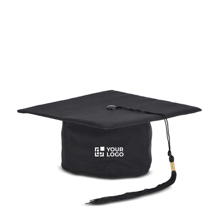Chapeau de diplômé classique noir à personnaliser