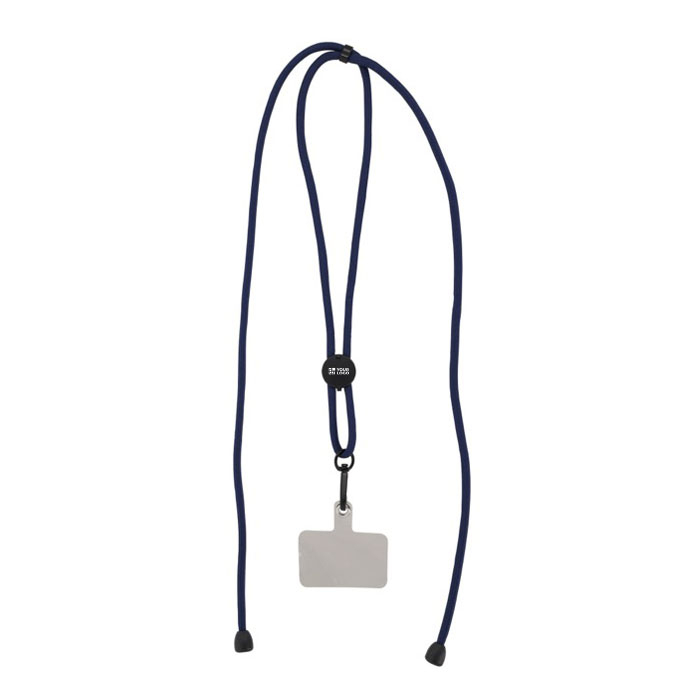 Lanière pour téléphone avec cordon ajustable en plusieurs couleurs avec zone d'impression