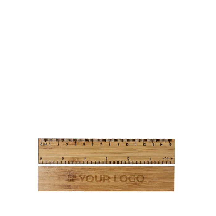 Règle en bambou double mesure idéale pour dessin ou géométrie