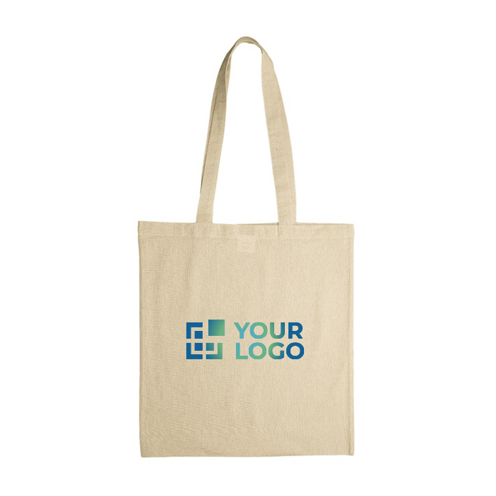 Sac en coton avec certification OEKO-TEX de 140 g/m2 avec zone d'impression