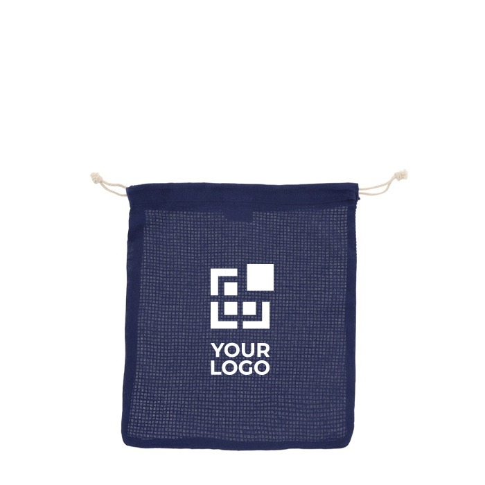 Sac réutilisable en coton pour fruits et légumes 25x30 cm avec zone d'impression