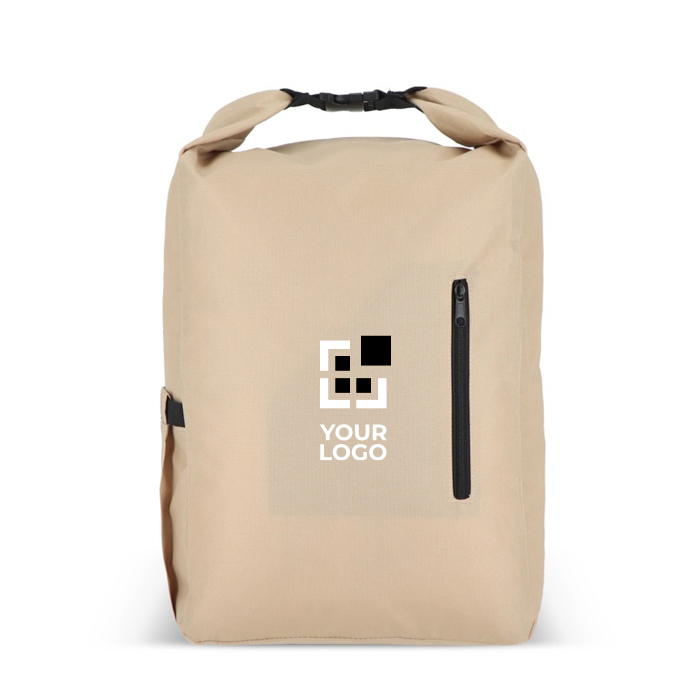 Sac à dos enroulable en RPET avec poignée supérieure à boucle 20L
