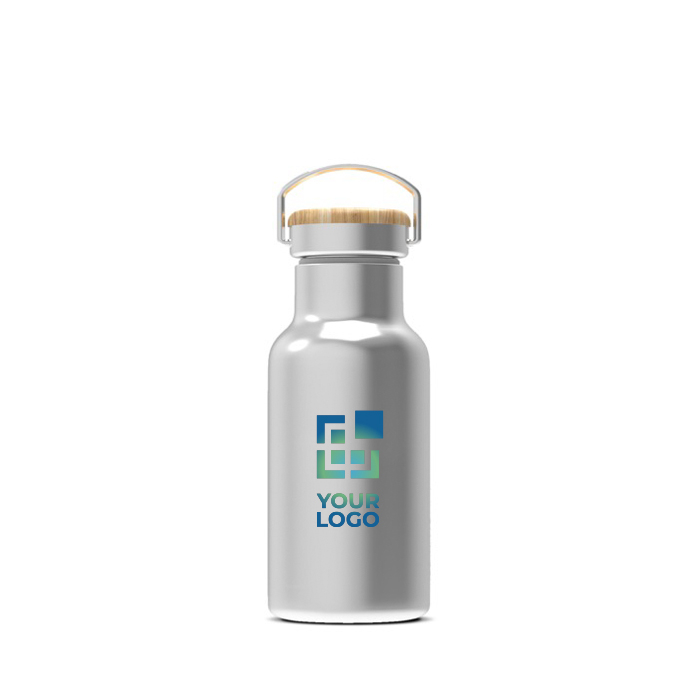 Gourde thermique avec revêtement et anse de transport 350ml avec zone d'impression