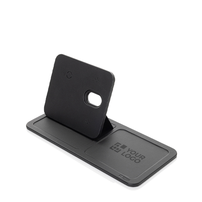 Plateau en polyester recyclé avec chargeur sans fil 3 en 1