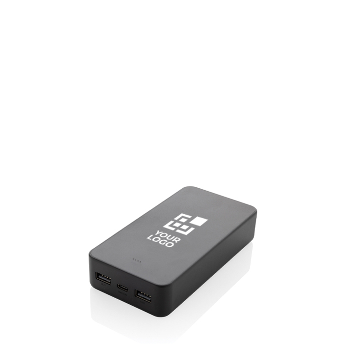 Batterie externe écologique de 20 000 mAh avec 3 ports de charge