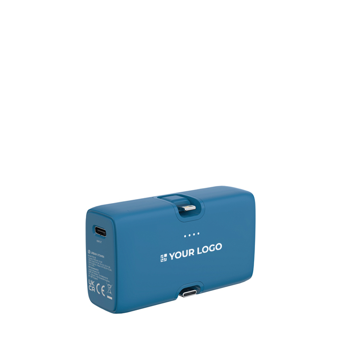Powerbank en plastique recyclé avec indicateur de charge et 20W