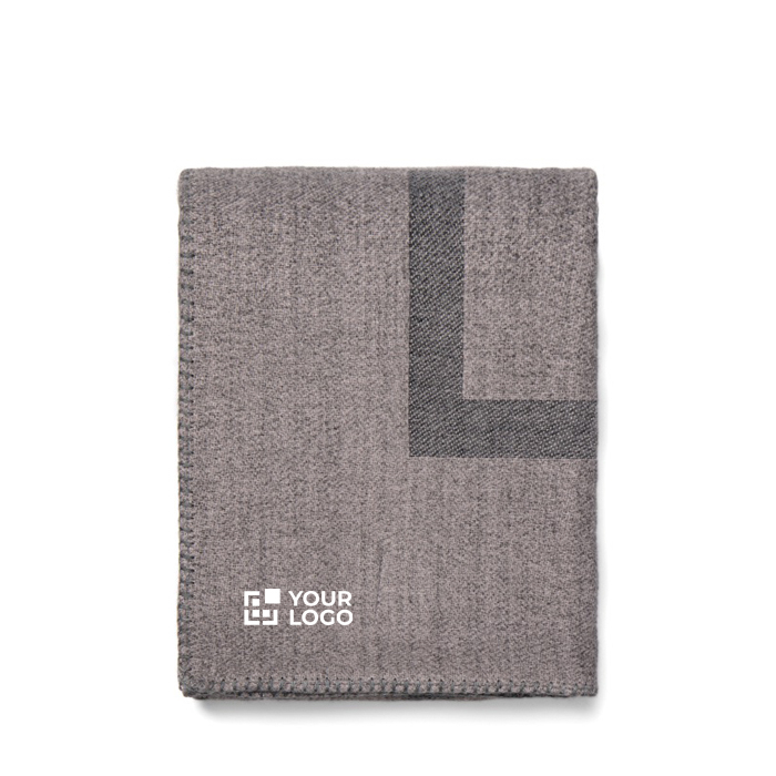 Plaid élégant en polyester recyclé au toucher doux et chaud 260 g/m²