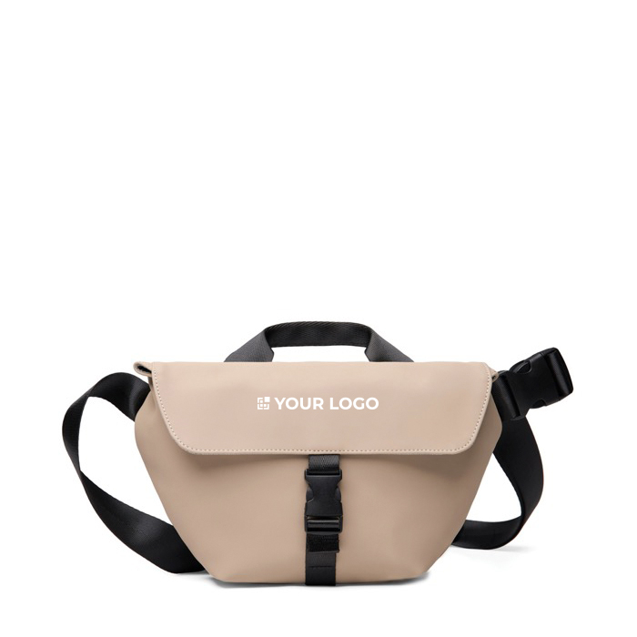 Sac bandoulière urbain en matériau recyclé avec sangle ajustable