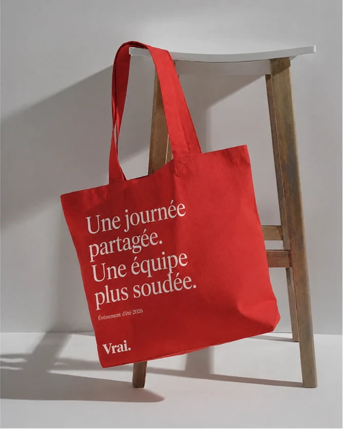 Sac en toile personnalisé pas cher et coloré vue avec zone d'impression
