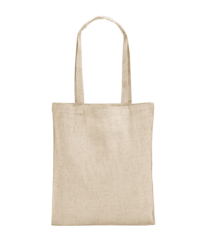 Sac écologique personnalisable recyclé vue avec zone d'impression