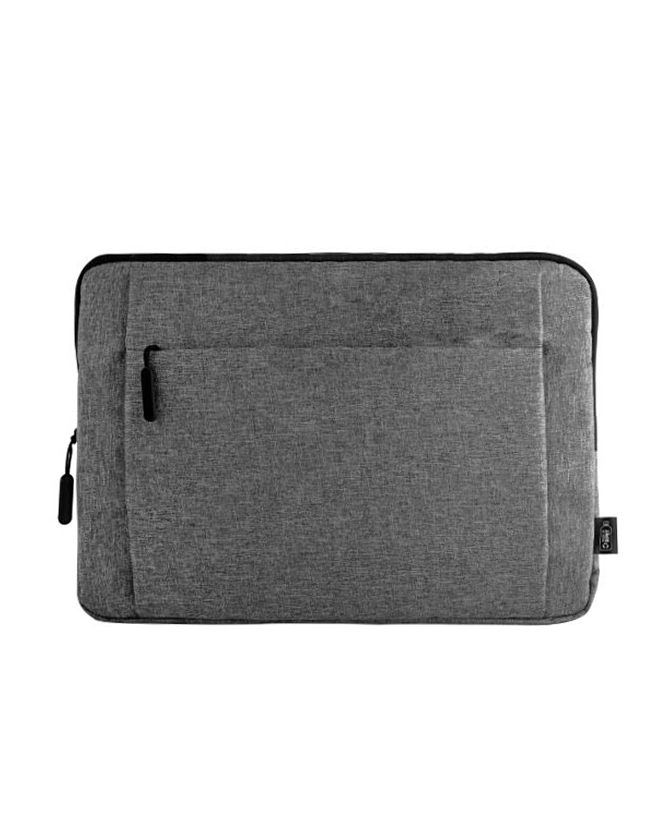Pochette matelassée en polyester RPET vue avec zone d'impression