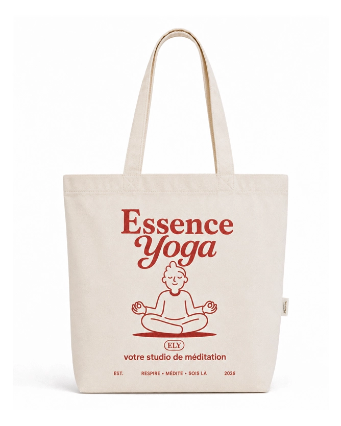 Sac en coton recyclé et RPET à anses longues 280 g/m²