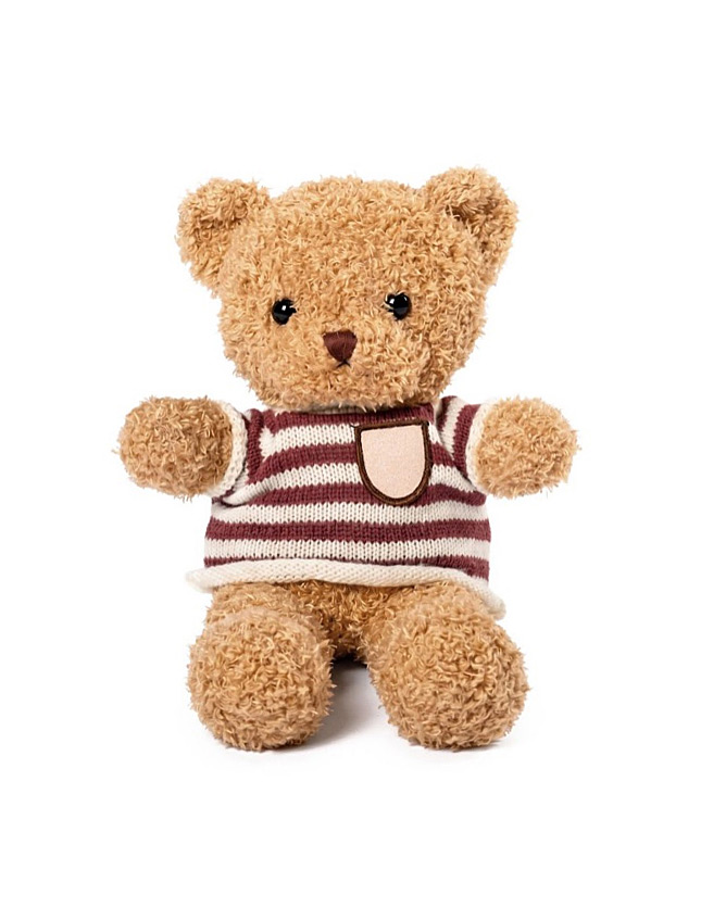 Ours en peluche avec pull en maille personnalisable