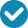 icône de validation bleue