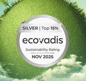 Image avec ecovadis sur un fond vert