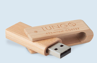 CLé USB publicitaire TWISTER BOIS 1Go