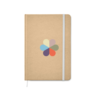 Carnet A5 personnalisé papier recyclé avec zone d'impression