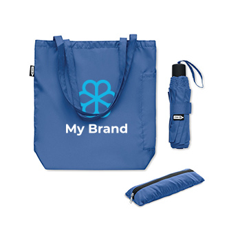 Parapluie anti-vent avec sac et compartiment de rangement Ø100 cm