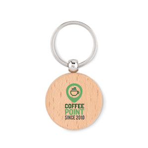 porte-clés bois publicitaire