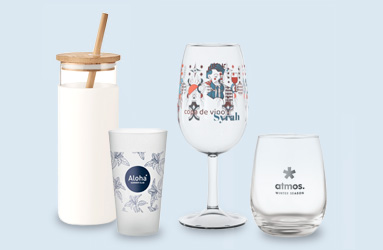 Variété de verres personnalisés